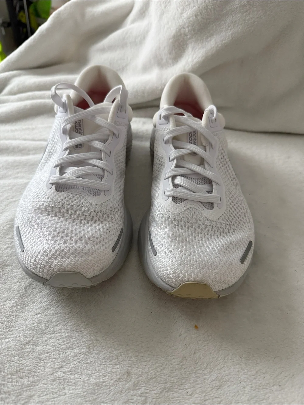 Nike ZoomX Invincible Run Flyknit White Pink Gray Men's Running Shoes Breathable